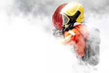 Fireman in the smoke