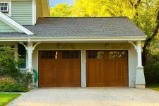 Wooden garage doors