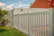 Beautiful white Vinyl Fence