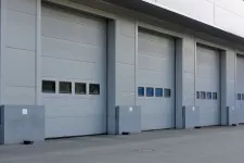 Commercial garage doors with windows