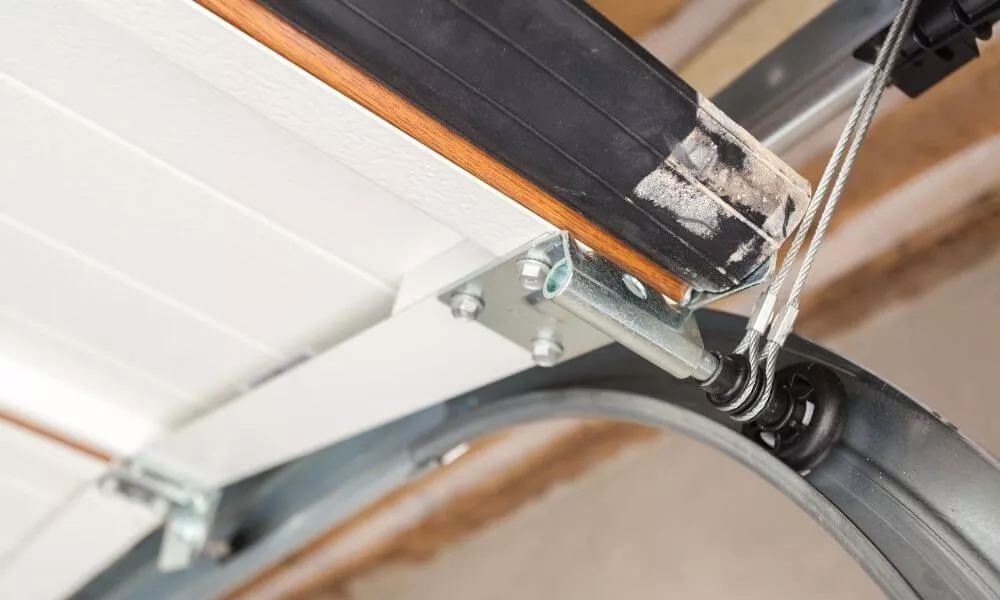 Garage door track