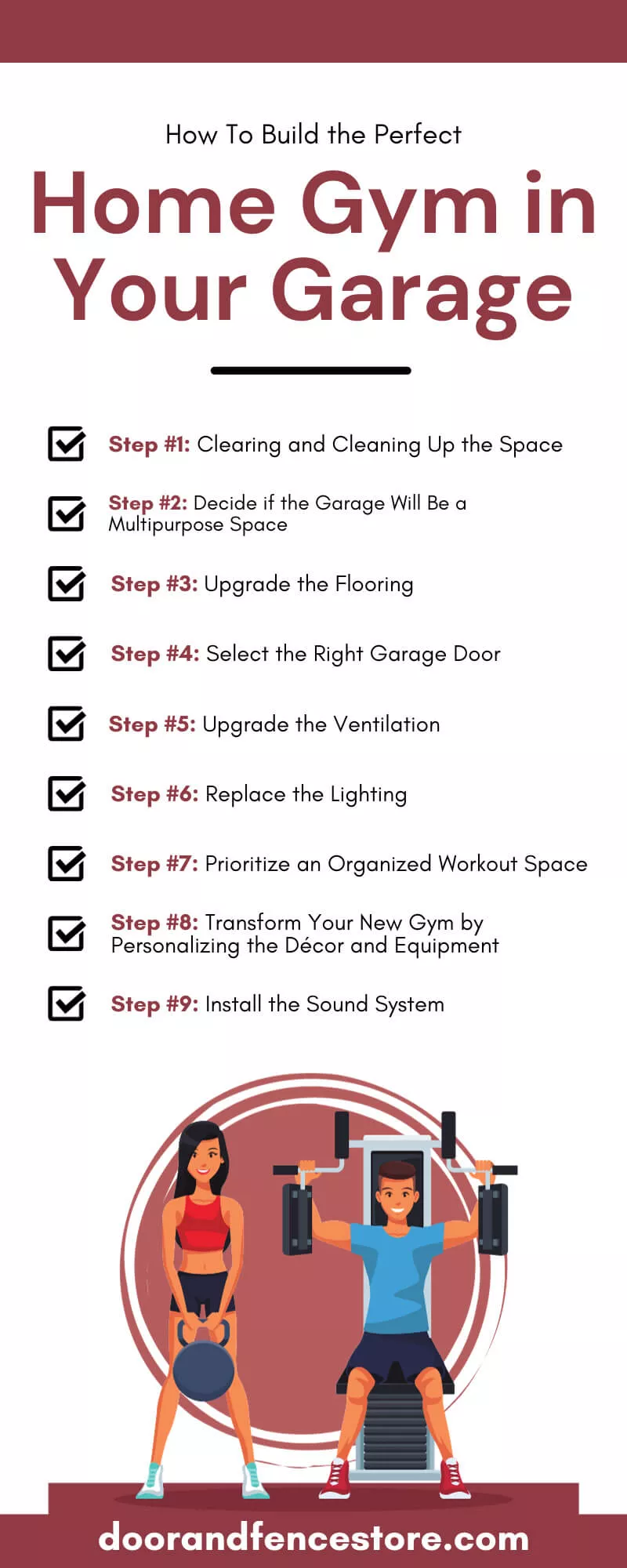 Infographic: How To Build the Perfect Home Gym in Your Garage