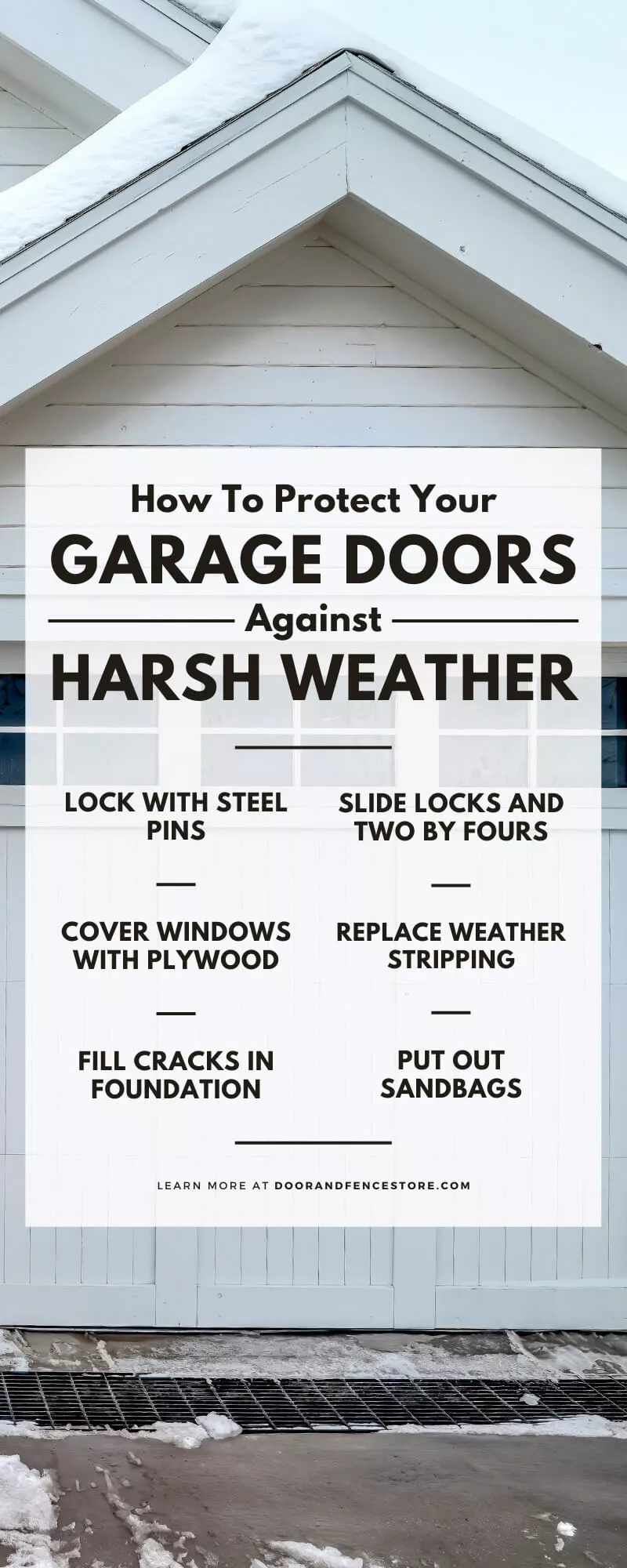 Infographic - How to protect your garage doors against harsh weather