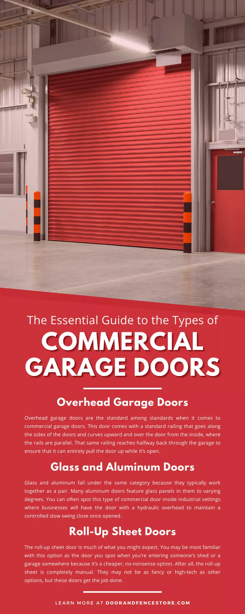 Infographic - The Essential Guide to the Types of Commercial Garage Doors