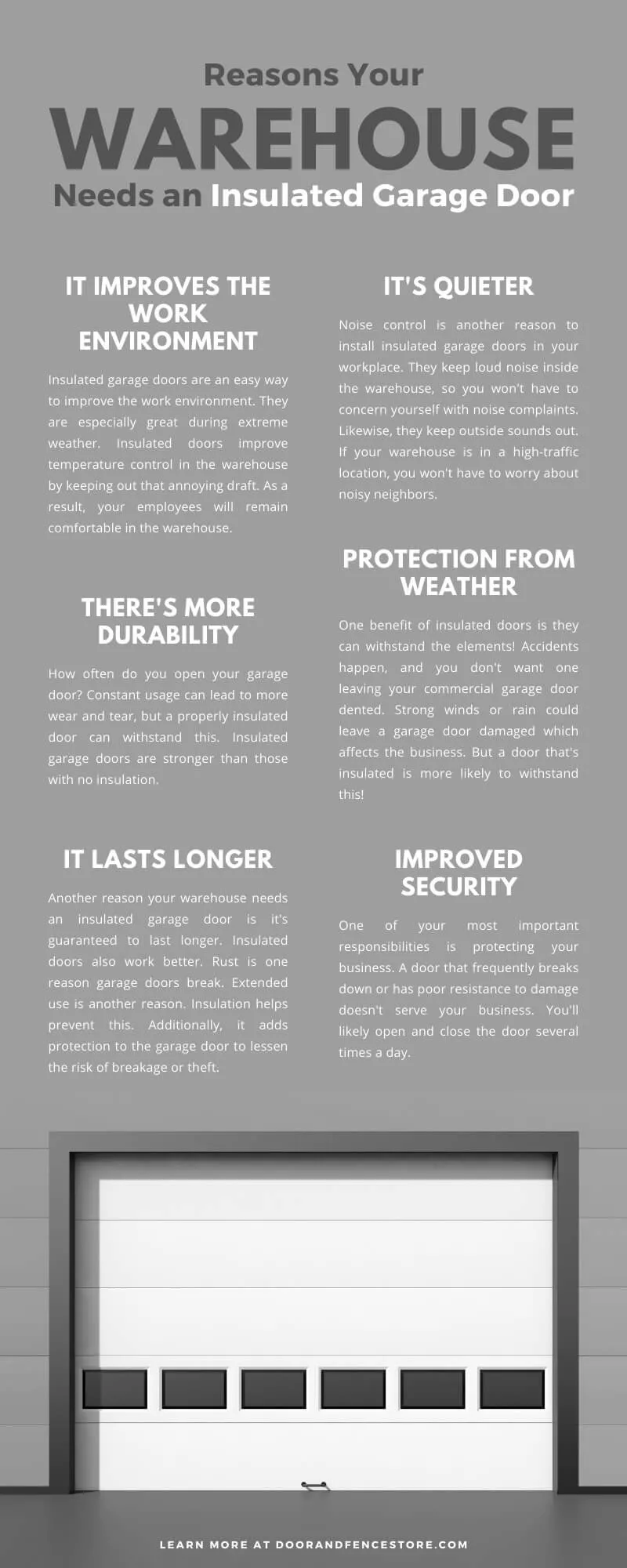 Reasons Your Warehouse Needs an Insulated Garage Door
