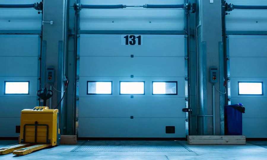 Commercial garage doors - Inside view